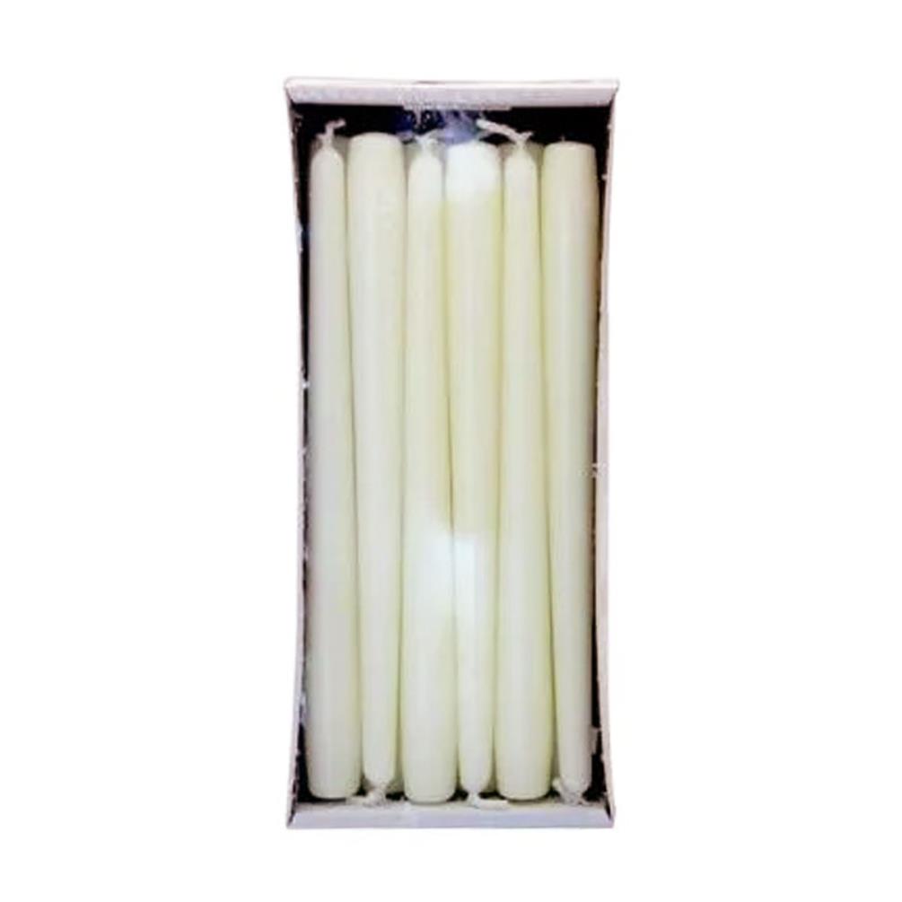 Bolsius Ivory Tapered Candle 25cm (Pack of 12) £11.69